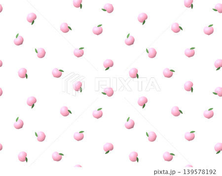 モモのシームレスパターン C-29' モモのシームレスパターン C-29' 139578192