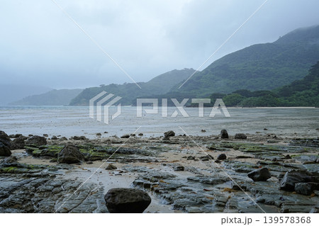 沖縄県_西表島_船浮湾_ユナラ川河口 沖縄県_西表島_船浮湾_ユナラ川河口 139578368