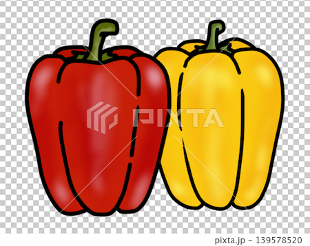 紅色和黃色辣椒粉 紅色和黃色辣椒粉 139578520