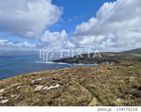 Coastal landscape with sea cliffs and cloudy sky Coastal landscape with sea cliffs and cloudy sky 139579258