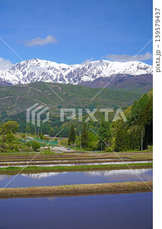 北アルプスと田園風景 北アルプスと田園風景 139579437