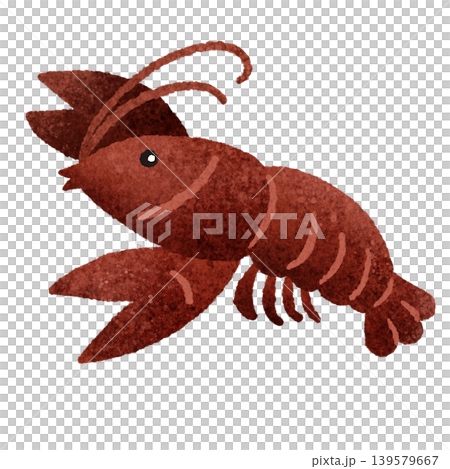 Cute crayfish hand-drawn illustration material Cute crayfish hand-drawn illustration material 139579667