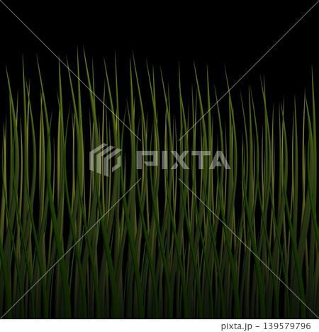 Bright green seamless grass border 139579796