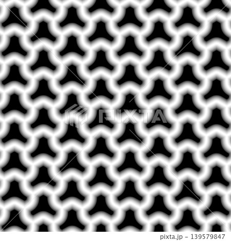 Seamless pattern of glossy forged golden fence. High-resolution photo filter. 139579847
