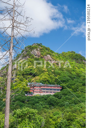 新緑の赤神山（太郎坊山）　滋賀県東近江市 139580214