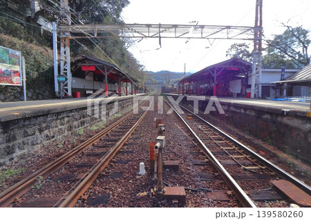 南海 九度山駅 高野山方面の風景(和歌山県九度山町) 南海 九度山駅 高野山方面の風景(和歌山県九度山町) 139580260