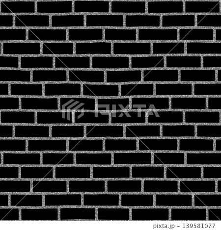 Stone Brick Wall Roughness Map Grayscale Texture Stone Brick Wall Roughness Map Grayscale Texture 139581077