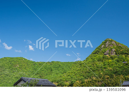 新緑の赤神山(太郎坊山) 滋賀県東近江市 新緑の赤神山(太郎坊山) 滋賀県東近江市 139581096