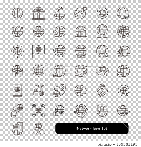 Network Icon Set Network Icon Set 139581195