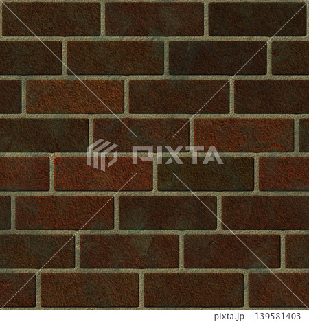 Grimy Red Brick Wall Seamless Texture 139581403