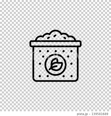 Organic Waste Composting Bin Icon Organic Waste Composting Bin Icon 139581689