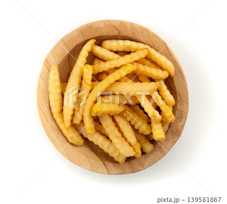 Potatoes fried in oil, homemade french fries Potatoes fried in oil, homemade french fries 139581867