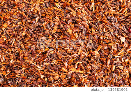 Rooibos tea leaves pattern closeup 139581901
