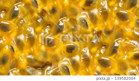 Passion fruit seeds textured background Passion fruit seeds textured background 139582084