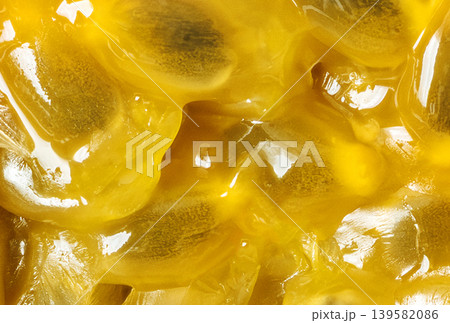 Passion fruit seeds textured background Passion fruit seeds textured background 139582086