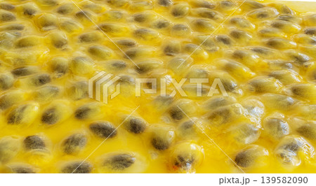 Passion fruit seeds textured background Passion fruit seeds textured background 139582090