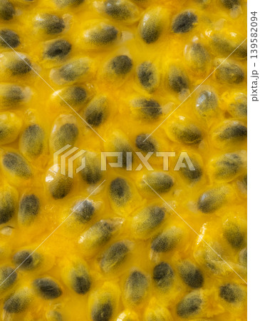 Passion fruit seeds textured background Passion fruit seeds textured background 139582094