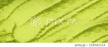Matcha powder texture background, green tea dust pattern, flour banner, powdered chlorella 139582114