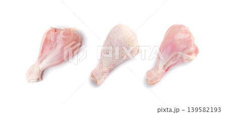 Raw Chicken Drumsticks Isolated, Uncooked Poultry Legs, Fresh Hen Meat, Fresh Chicken Drumstick 139582193