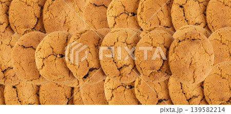 Chocolate cookies with chocolate filling Chocolate cookies with chocolate filling 139582214