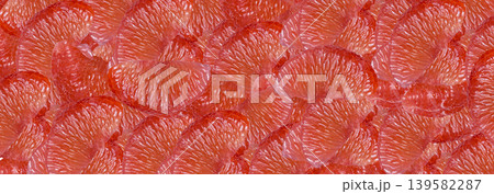 Macro texture of red grapefruit, citrus pulp closeup pattern Macro texture of red grapefruit, citrus pulp closeup pattern 139582287