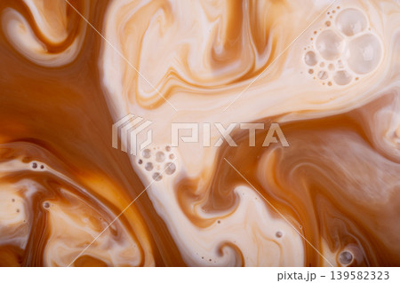 Coffee and milk cream background 139582323