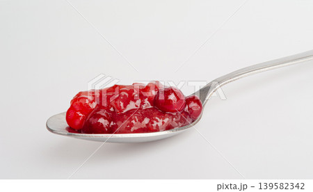 Cranberry Jam Smear, Red Marmalade Splash, Cranberries Jelly, Fruity Confiture Smudge 139582342