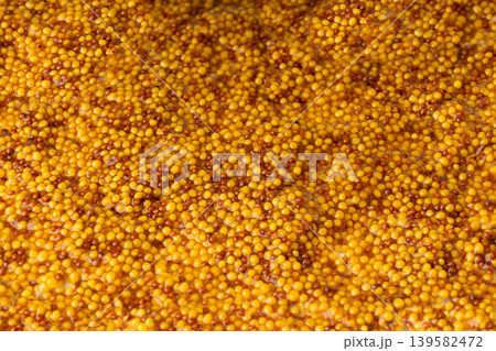 Dijon mustard or French sauce pattern 139582472