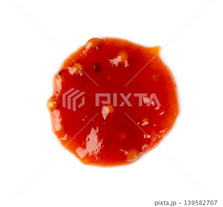 Bbq sauce splash isolated, barbecue ketchup stain Bbq sauce splash isolated, barbecue ketchup stain 139582707