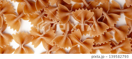 Raw Brown Farfalle Pasta Pattern Raw Brown Farfalle Pasta Pattern 139582793