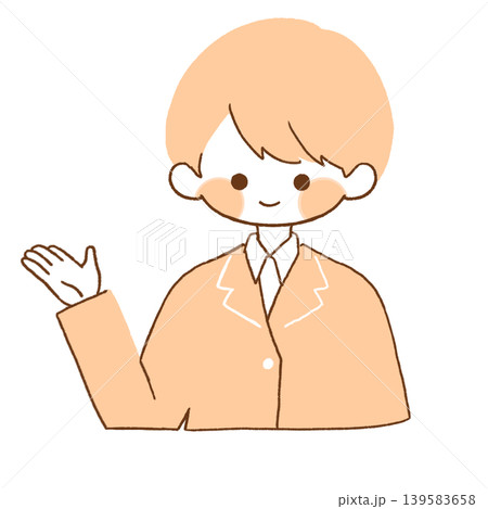 案内をしてくれる男の子 案内をしてくれる男の子 139583658