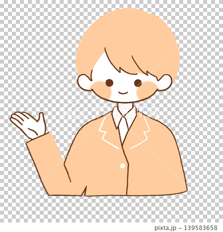 案内をしてくれる男の子 案内をしてくれる男の子 139583658