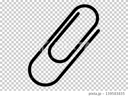Clip icon, paperclip, document, simple, flat design, vector illustration Clip icon, paperclip, document, simple, flat design, vector illustration 139583835