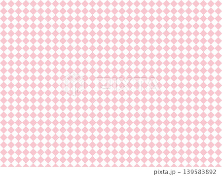 ピンクのダイヤ柄のパターン背景素材 ピンクのダイヤ柄のパターン背景素材 139583892
