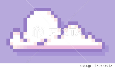Pixel art cloud. Pixel art cloud. 139583912