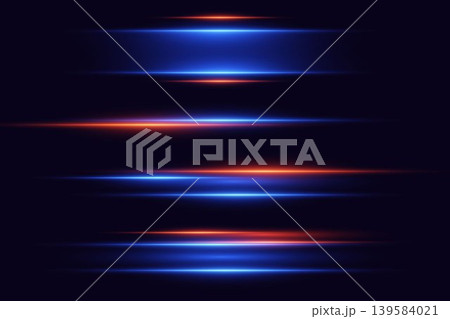 Glowing light lines creating speed and futuristic motion effect background Glowing light lines creating speed and futuristic motion effect background 139584021