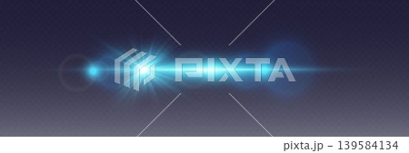 Blue optical lens flare effect with starburst light rays on dark background Blue optical lens flare effect with starburst light rays on dark background 139584134