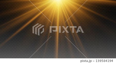 Golden light rays streaming down, creating a bright sunbeam effect background Golden light rays streaming down, creating a bright sunbeam effect background 139584194