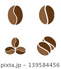 Coffee bean logo clean style 139584456