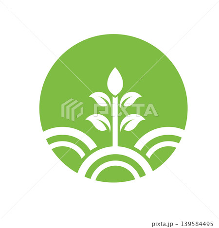 Fresh green leaf vector logo Fresh green leaf vector logo 139584495