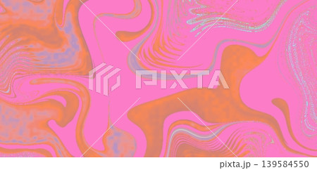 Pink and Orange Fluid Abstract Liquid Marble Background for Modern Artistic Design Pink and Orange Fluid Abstract Liquid Marble Background for Modern Artistic Design 139584550