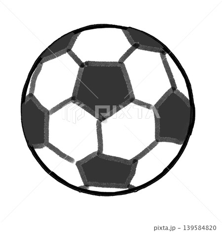 シンプルなサッカーボールのイラスト シンプルなサッカーボールのイラスト 139584820