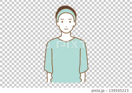 A man playing a hair band A man playing a hair band 139585223