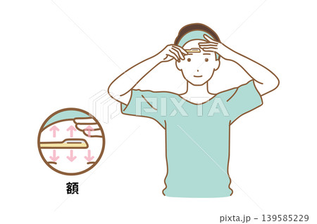 顔を剃る男性 顔を剃る男性 139585229