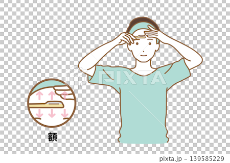 Man shaving his face Man shaving his face 139585229