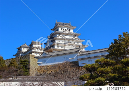 【姫路市】　姫路城　天守　国宝　世界遺産 139585732
