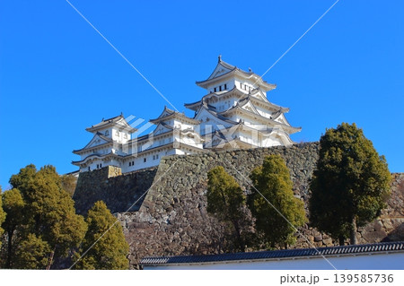 【姫路市】　姫路城　天守　国宝　世界遺産 139585736