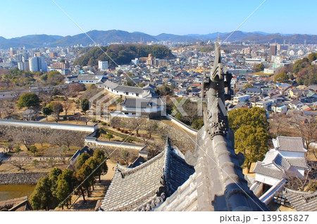 【姫路市】　姫路城　天守から西の丸を望む　国宝　世界遺産 139585827