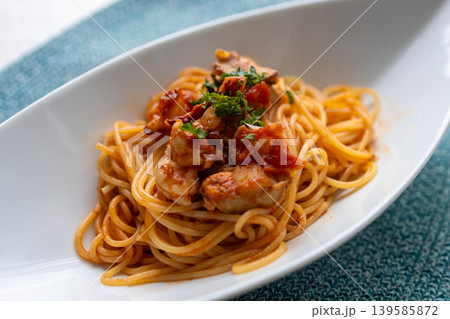 タコとエビのパスタ shrimp octopus pasta タコとエビのパスタ shrimp octopus pasta 139585872