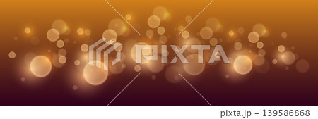 Golden glowing bokeh lights creating an abstract festive holiday background 139586868